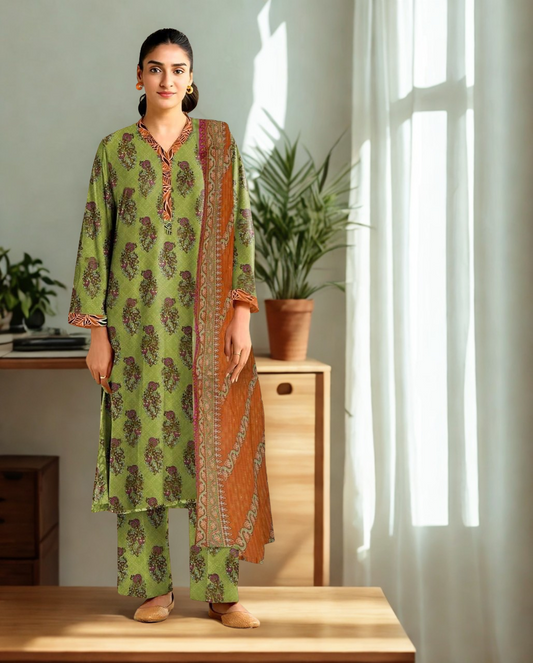 KEYSERIA KHADDAR 3 PEICE SUIT