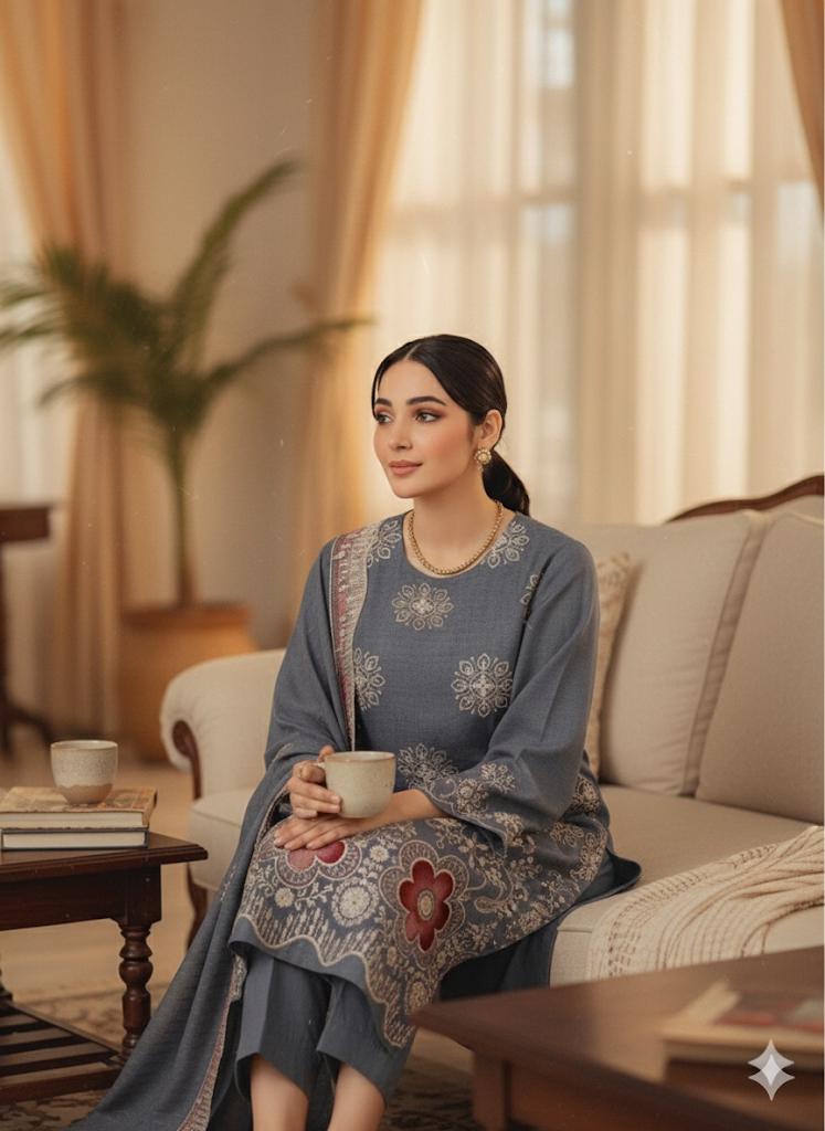 Dhanak 4-Piece Suit, Grey