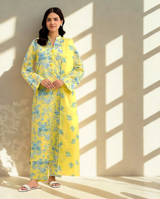 KAYSERIA-Khaddar 3 peice Suit WITH FREE HOME DELIVERY