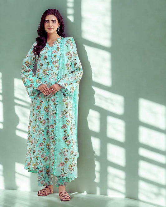 KAYSERIA KHADDAR-3 PEICE SUIT WITH FREE HOME DELIVERY
